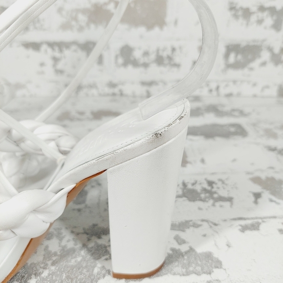 New SCHUTZ Zarda Ankle Tie Sandal In White i484 - Picture 6 of 13